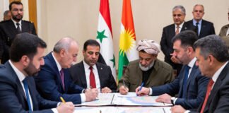 Syrian government and Kurdish forces sign ceasefire and integration agreement to stabilize northern Syria.