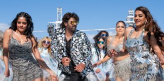 Prabhas in a still from his upcoming pan-India film The Raja Saab