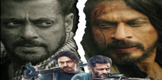 Shah Rukh Khan and Salman Khan in concept art for Tiger vs Pathaan with a high-tech prison backdrop