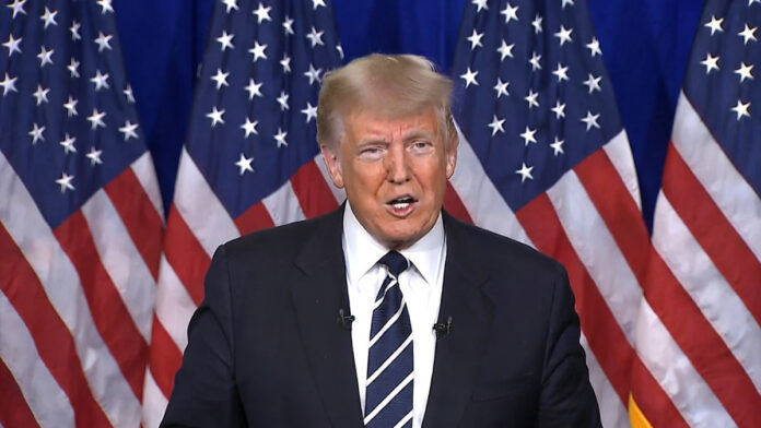 trump-25-percent-tariff-ira US President Donald Trump announcing new tariff policy targeting countries trading with Iran.
