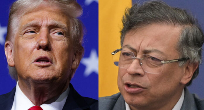 trump-gustavo-petro-white-h Colombian President Gustavo Petro and US President Donald Trump ahead of White House meeting amid Venezuela crisis