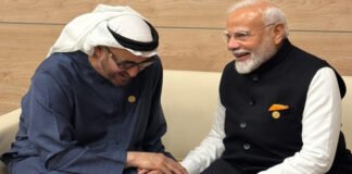 UAE President Mohamed bin Zayed arrives in India for official talks with Prime Minister Narendra Modi.