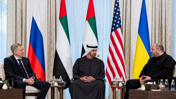 Ukraine Russia peace talks in UAE amid missile attacks and power outages