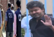 Vijay Thalapathy Leaves for Delhi Ahead of Second CBI Questioning Tomorrow in Karur Stampede Case Vijay Thalapathy seen at airport departing for Delhi ahead of second CBI questioning in Karur stampede case.