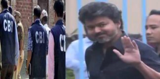 Vijay Thalapathy seen at airport departing for Delhi ahead of second CBI questioning in Karur stampede case.
