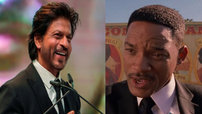 will-smith-shah-rukh-khan-d Will Smith speaking about Shah Rukh Khan at a Dubai international film festival.