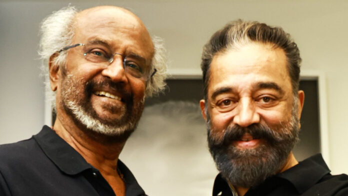 Rajinikanth-and-Kamal-Haasa Rajinikanth and Kamal Haasan reunion film announcement visual
