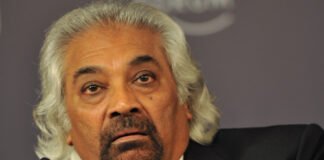 Sam Pitroda speaking during an interview about technology innovation