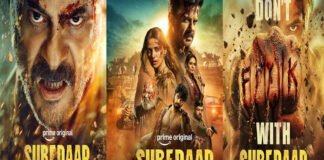 Anil Kapoor in intense action pose from Subedaar trailer wearing army-style attire