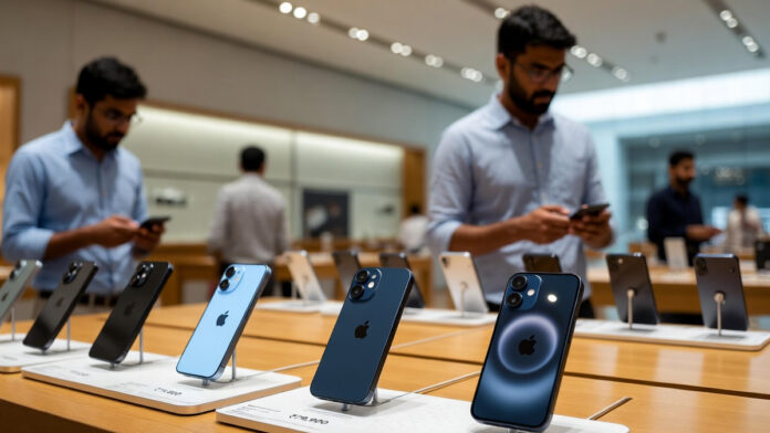 apple-india-smartphone-mark Apple iPhone 16 drives record premium smartphone market share in India