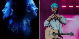 Arijit Singh recording his independent song Raina in studio