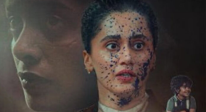 assi-box-office-day2-2026 Taapsee Pannu courtroom scene in Assi film