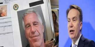 Børge Brende speaking at a World Economic Forum event amid scrutiny over past Jeffrey Epstein contacts