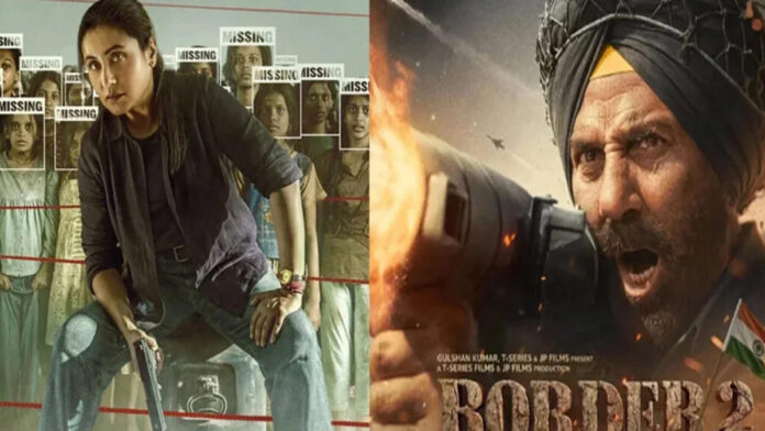 border-2-vs-mardaani-3-box- Border 2 outperforms Mardaani 3 at the Indian box office in second week