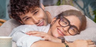 Mrunal Thakur and Siddhant Chaturvedi in a romantic scene from Do Deewane Shaher Mein
