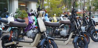 Electric two-wheelers on display as EV sales growth faces rare-earth supply challenges
