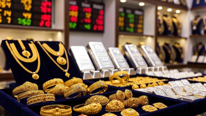 Gold and silver prices fall in bullion market amid global pressure