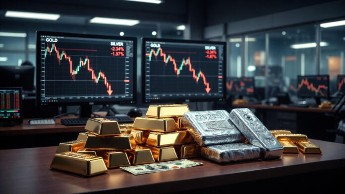 Gold and silver prices fall sharply in Delhi bullion market amid global volatility