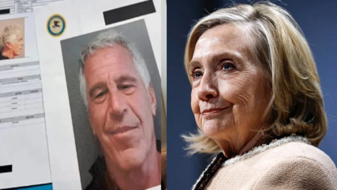 hillary-clinton-house-testi Hillary Clinton testifying before House committee in New York regarding Epstein investigation