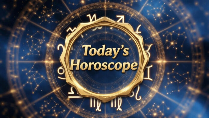 horoscope-feb-21-2026-zodia Zodiac wheel representing daily horoscope predictions for February 21, 2026
