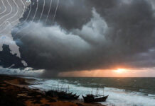 IMD Issues Coastal Alert: Cyclonic Circulation Likely Over South India, Fishermen Warned to Stay Ashore Dark storm clouds gathering over South India coastline amid IMD cyclonic warning