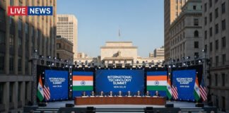 India-US technology partnership announcement at Bharat Mandapam summit