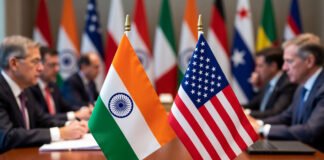 India and US leaders during trade agreement discussions