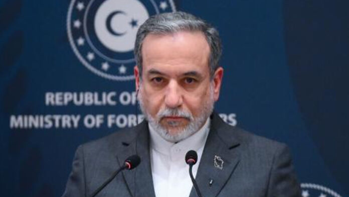 iran-us-nuclear-talks-aragh Iranian Foreign Minister Abbas Araghchi speaking during a press conference about nuclear talks