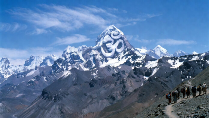 kailash-mansarovar-yatra-20 Adi Kailash mountain and Om Parvat snow OM symbol in Uttarakhand during Kailash Mansarovar Yatra 2026