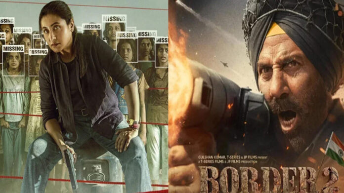 mardaani-3-border-2-weekend Mardaani 3 and Border 2 box office weekend collection poster collage