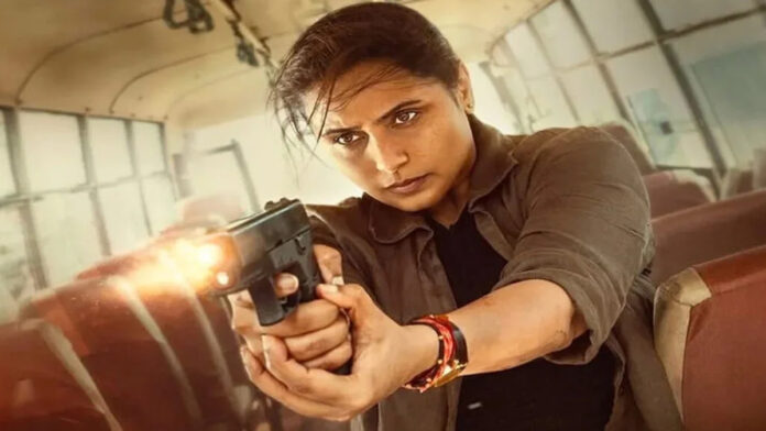 mardaani-3-box-office-day-6 Rani Mukerji in Mardaani 3 police officer role during an action scene