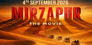 Mirzapur The Movie poster featuring Kaleen Bhaiya and Guddu Pandit