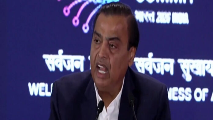 mukesh-ambani-ai-investment Mukesh Ambani speaking at AI Impact Summit about India’s AI investment strategy