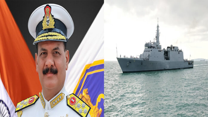 navy-chief-goa-maritime-sec Indian Navy chief addressing maritime security conference in Goa