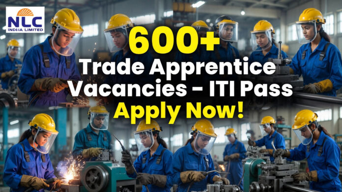 nlc-india-trade-apprentice- oung trade apprentices in safety gear welding and training in industrial workshop for NLC India Recruitment 2026