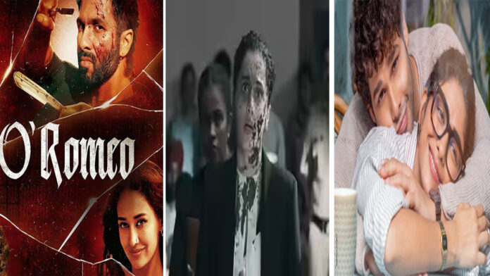 o-romeo-tuesday-box-office- Assi, Do Deewane Seher Mein, and O Romeo film still collage representing Tuesday box office collections comparison.