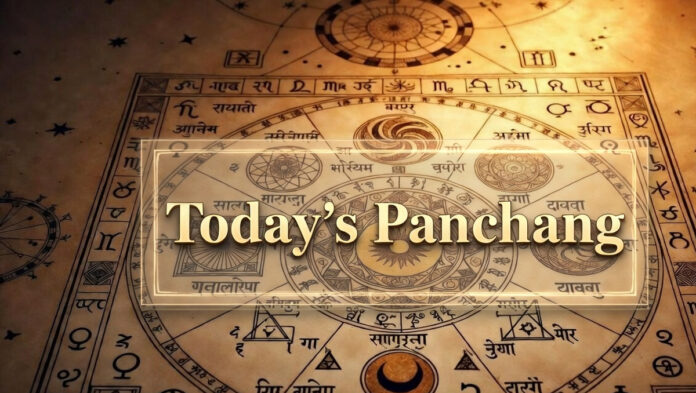 panchang-feb-21-2026-astrol Traditional Hindu Panchang calendar chart showing daily astrological timings