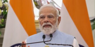 Prime Minister Narendra Modi inaugurating the Delhi–Meerut Namo Bharat corridor at the launch ceremony