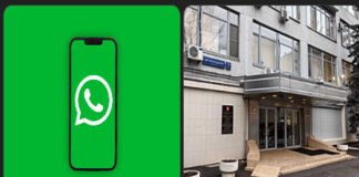 WhatsApp logo displayed on smartphone screen as Russia intensifies digital restrictions.