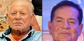 Salim Khan photographed during a public appearance amid reports of hospitalization