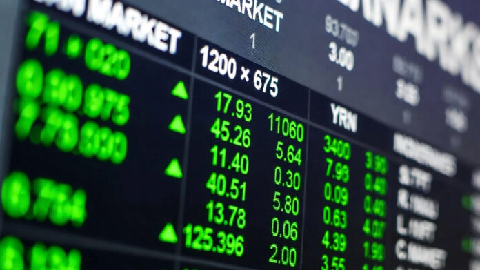 sensex-nifty-open-higher Indian stock market screen showing Sensex and Nifty rising in green
