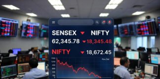 Indian stock market opens lower ahead of MPC decision as Sensex and Nifty trade in red