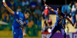 Matheesha Pathirana and Dilshan Madushanka Sri Lanka fast bowlers during international matches