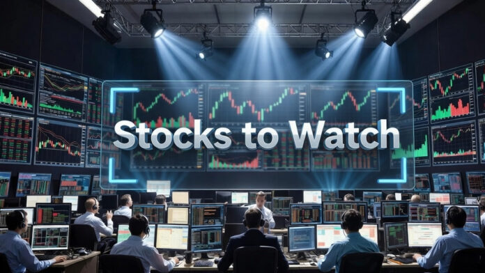 stocks-to-watch-feb19-india Indian traders watching stock charts on screens