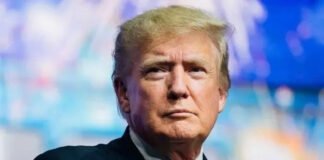 Donald Trump announcing Gaza reconstruction pledges at diplomatic meeting
