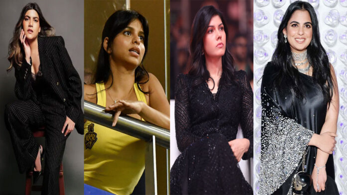 Ananya-Birla,-Isha-Ambani,- Ananya Birla, Isha Ambani, Kavya Maran, Suhana Khan