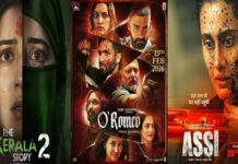 Box Office Update: ‘The Kerala Story 2’ Sees Jump in Earnings, ‘O Romeo’ Holds Steady While ‘Assi’ Trails Box office collection display showing The Kerala Story 2 leading Saturday earnings while O Romeo and Assi trail at Indian theaters