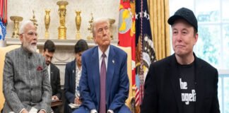 Narendra Modi-Donald Trump-Elon Musk