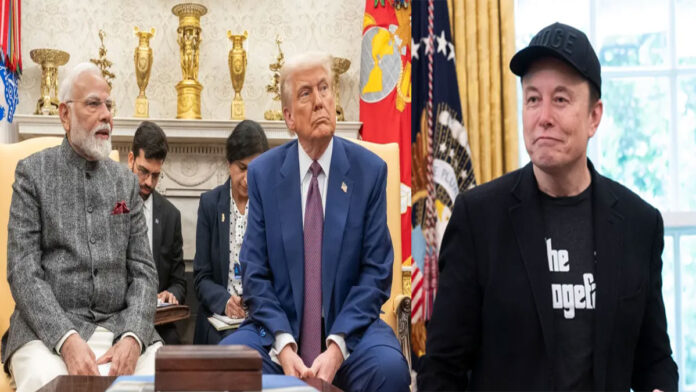 Narendra-Modi-Donald-Trump- Narendra Modi-Donald Trump-Elon Musk