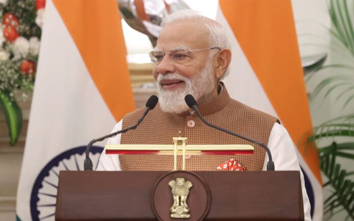 PM-Modi-speaking-with-Iran- PM Modi speaking with Iran President Masoud Pezeshkian on regional stability and maritime security